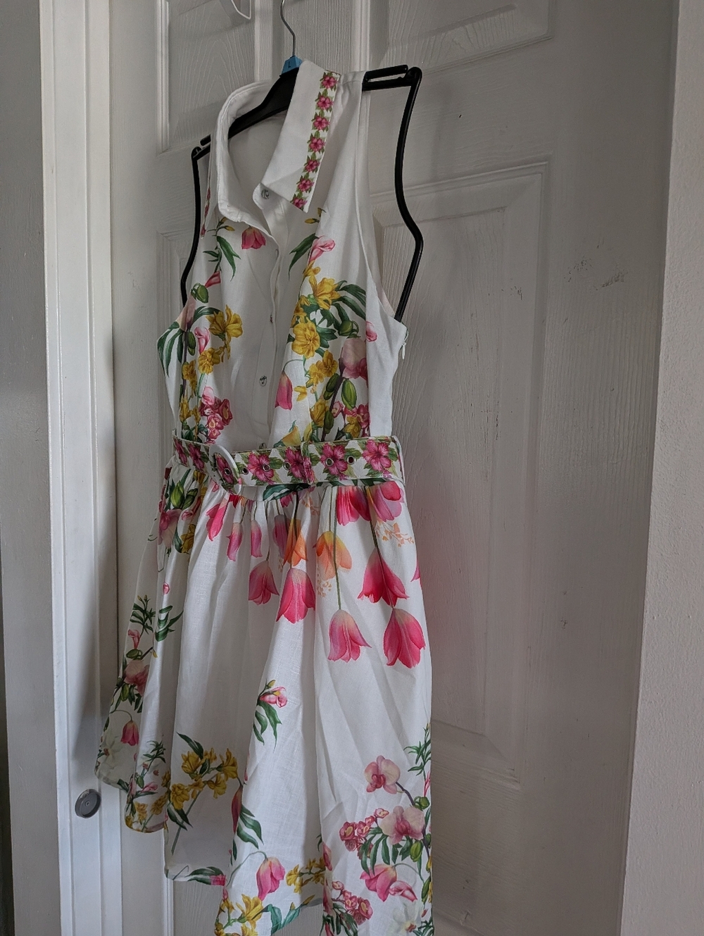 Commense Floral Print Belted Mini Dress - Picture 13 of 16